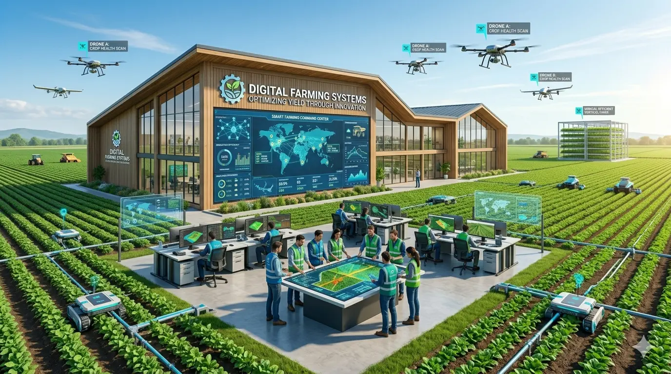 Smart agriculture technology and drone monitoring